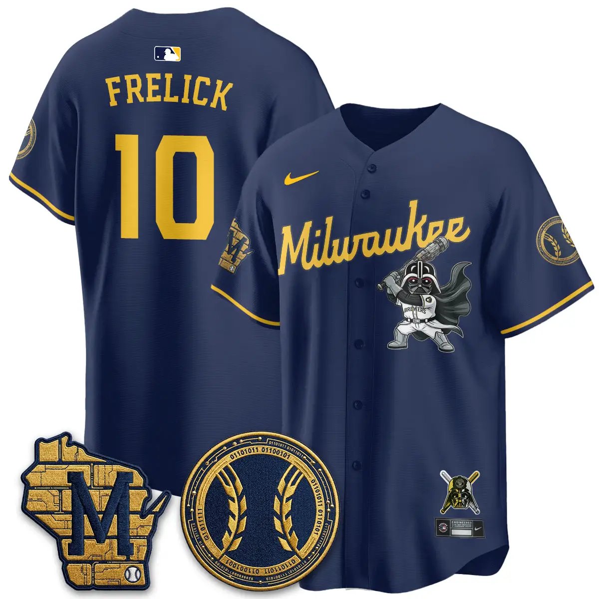 MIL x SW Limited Jersey - Stitched by Milwaukee Brewers
