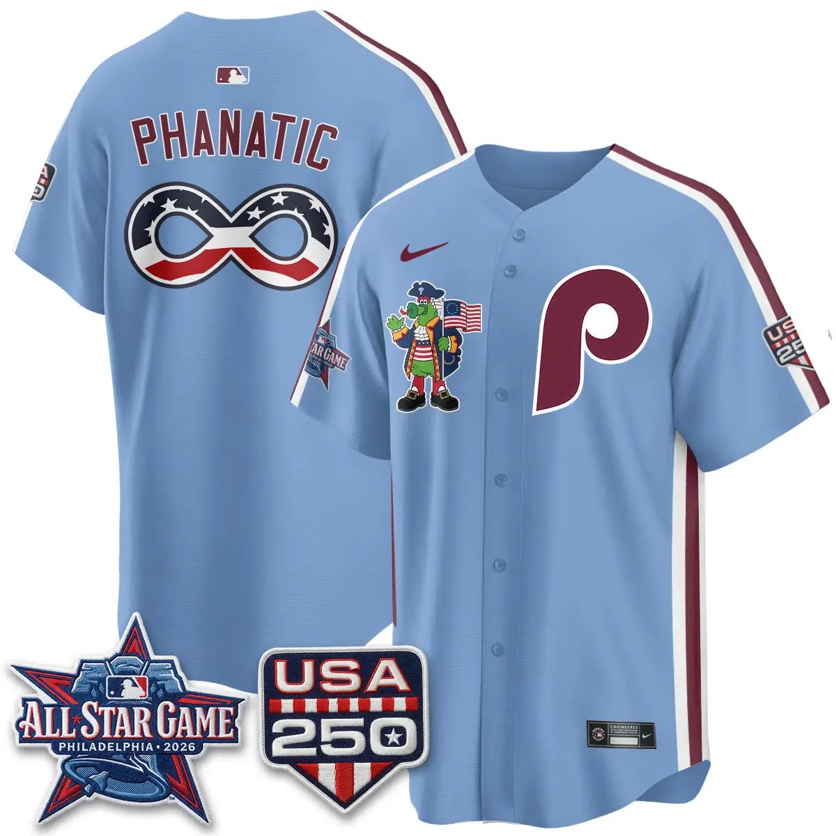 PHI 2026 All Star Phanatic Edition Vapor Jersey - Stitched by Philadelphia Phillies