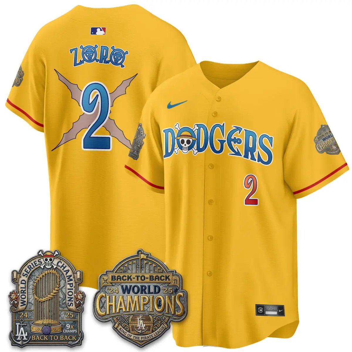 LAD Japanese Cartoon Vapor Limited Jersey - Stitched by Los Angeles Dodgers