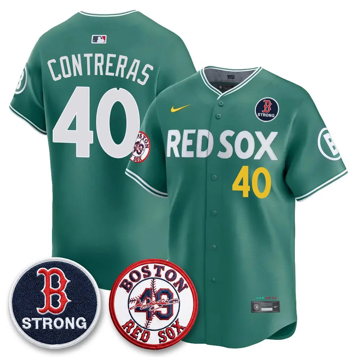 BOS Tim Wakefield Memorial Patch Vaper Premier Limited Jersey - All Stitched V2 by Boston Red Sox
