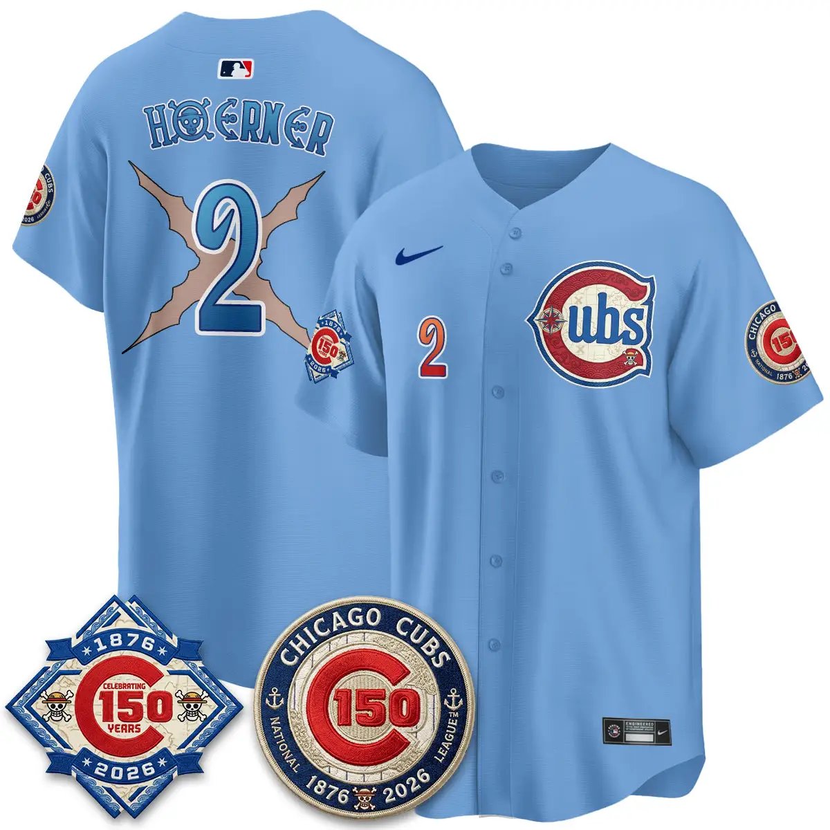 CHC x Japanese Cartoon Limited Jersey - Stitched by Chicago Cubs