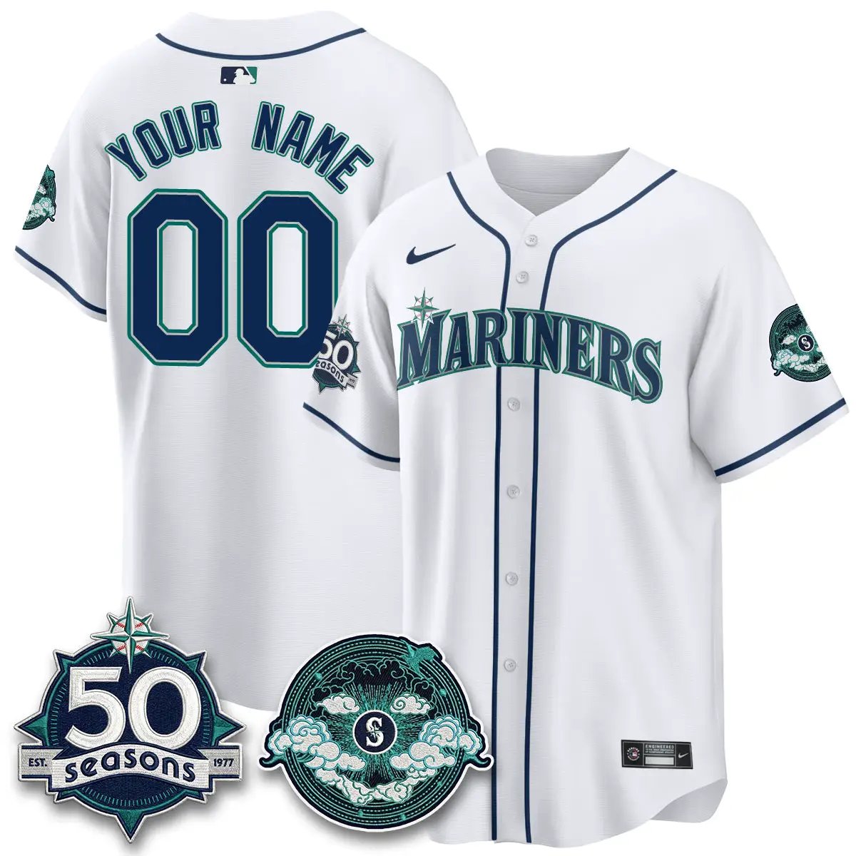SEA x FW Night Limited Custom Jersey - All Stitched by Seattle Mariners
