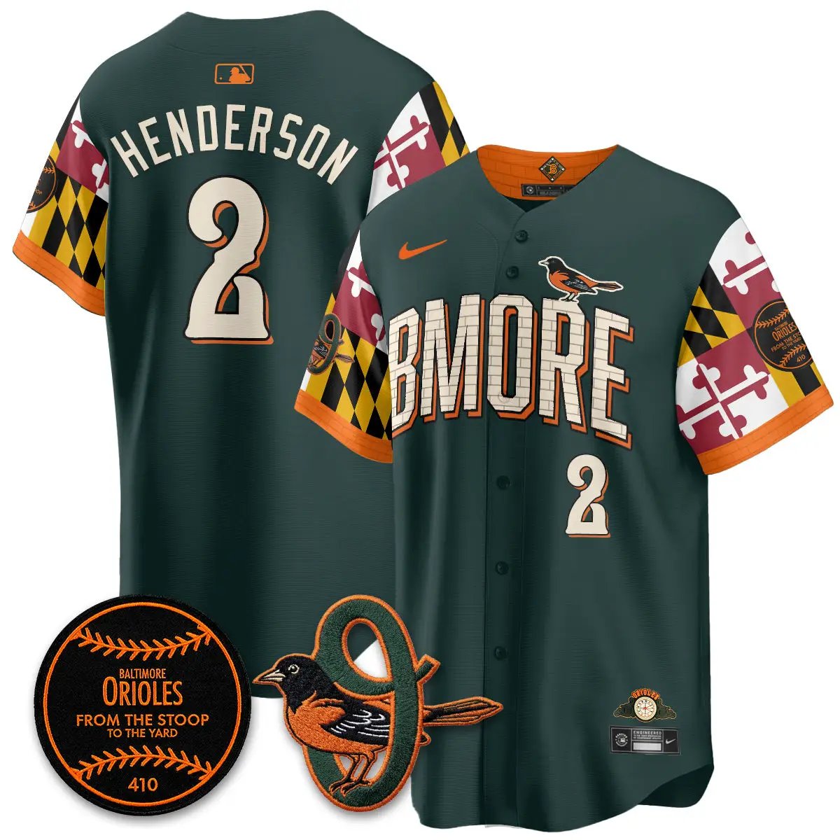 BAL x Maryland State Flag 2026 Vapor Jersey - All Stitched by Baltimore Orioles