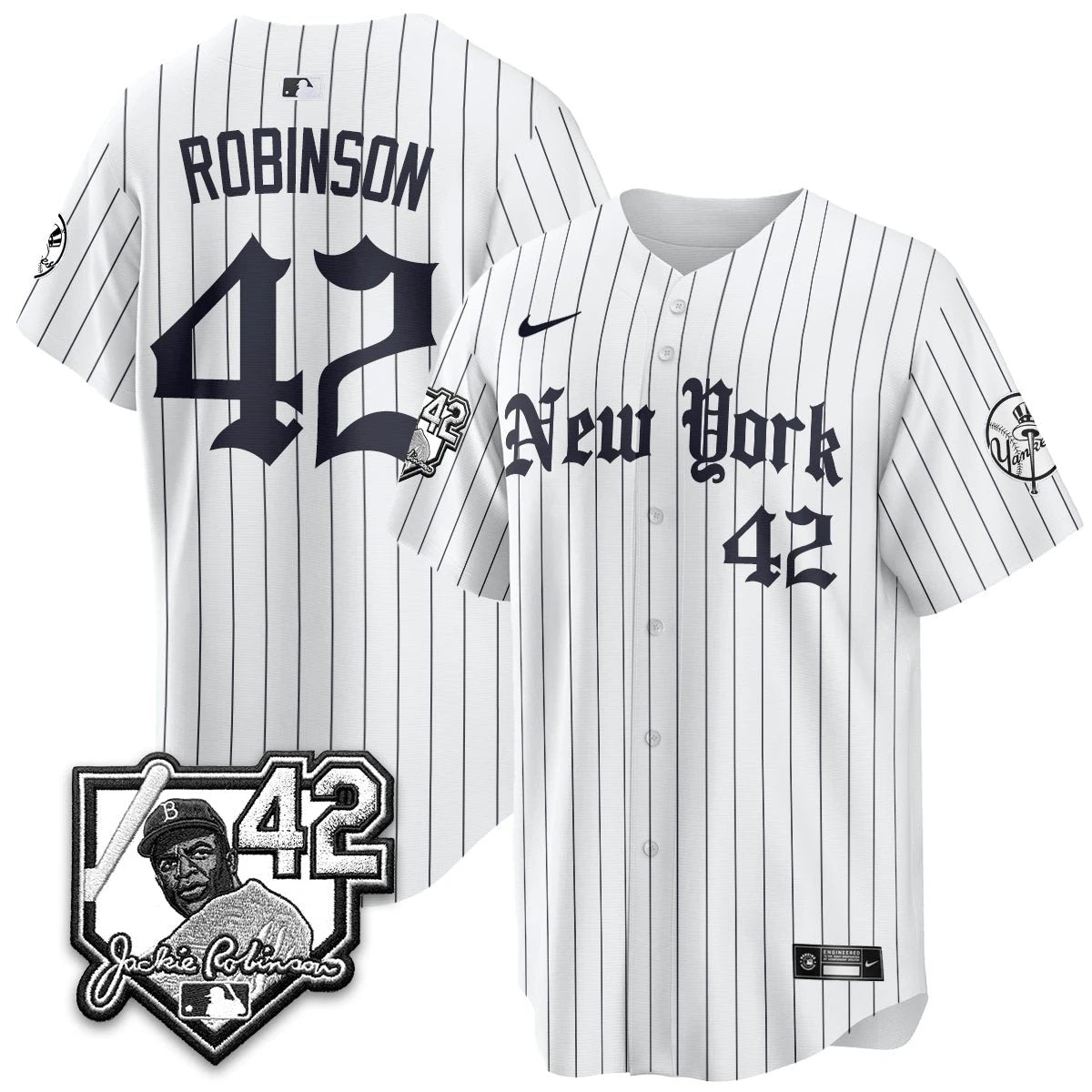 NYY 2026 Jackie Robinson Day Gothic Vapor Limited Jersey - All Stitched by New York Yankees