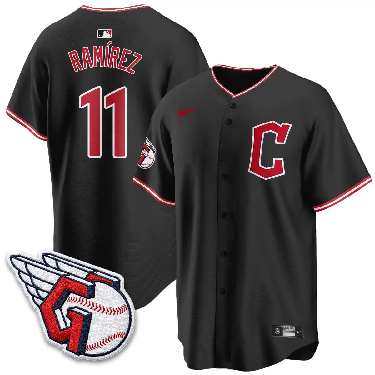 CLE 2026 Black Out Style Limited Vapor Jersey - All Stitched by Cleveland Guardians