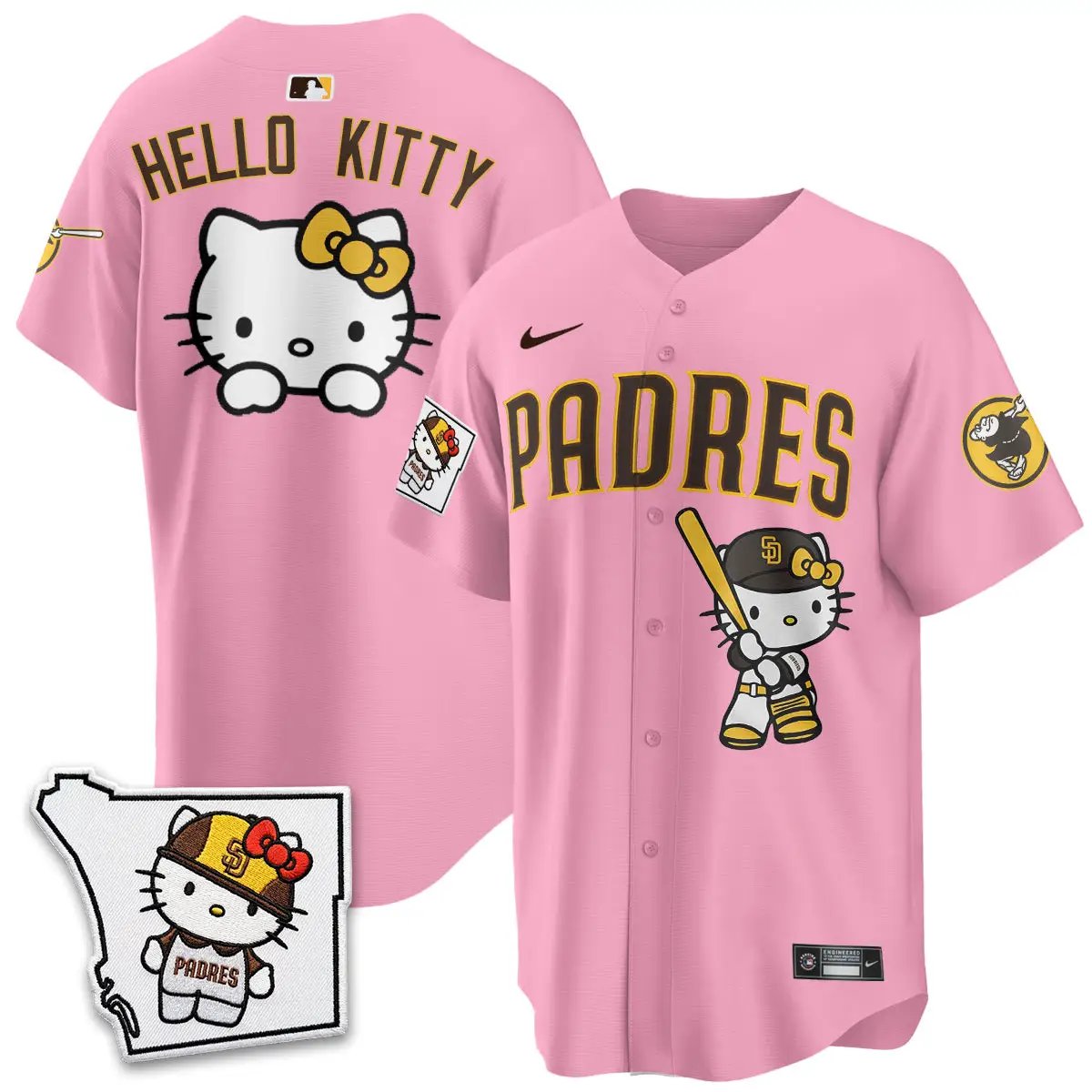 San Diego Padres x Meow KT Vapor Limited Jersey - All Stitched V2 by San Diego Padres