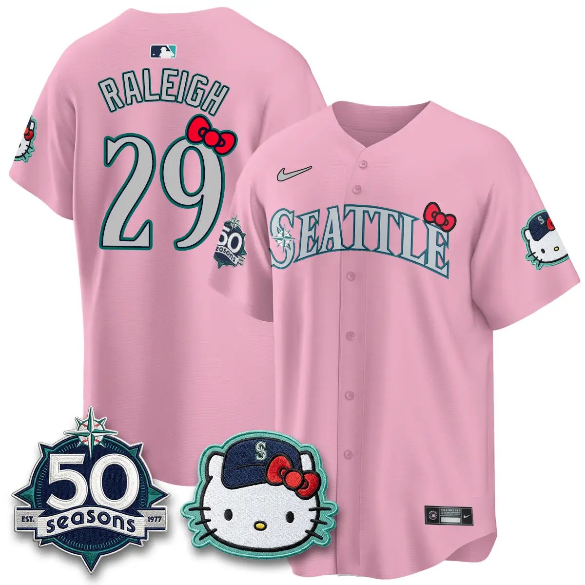 SEA x Meow KT Night Limited Jersey - All Stitched by Seattle Mariners