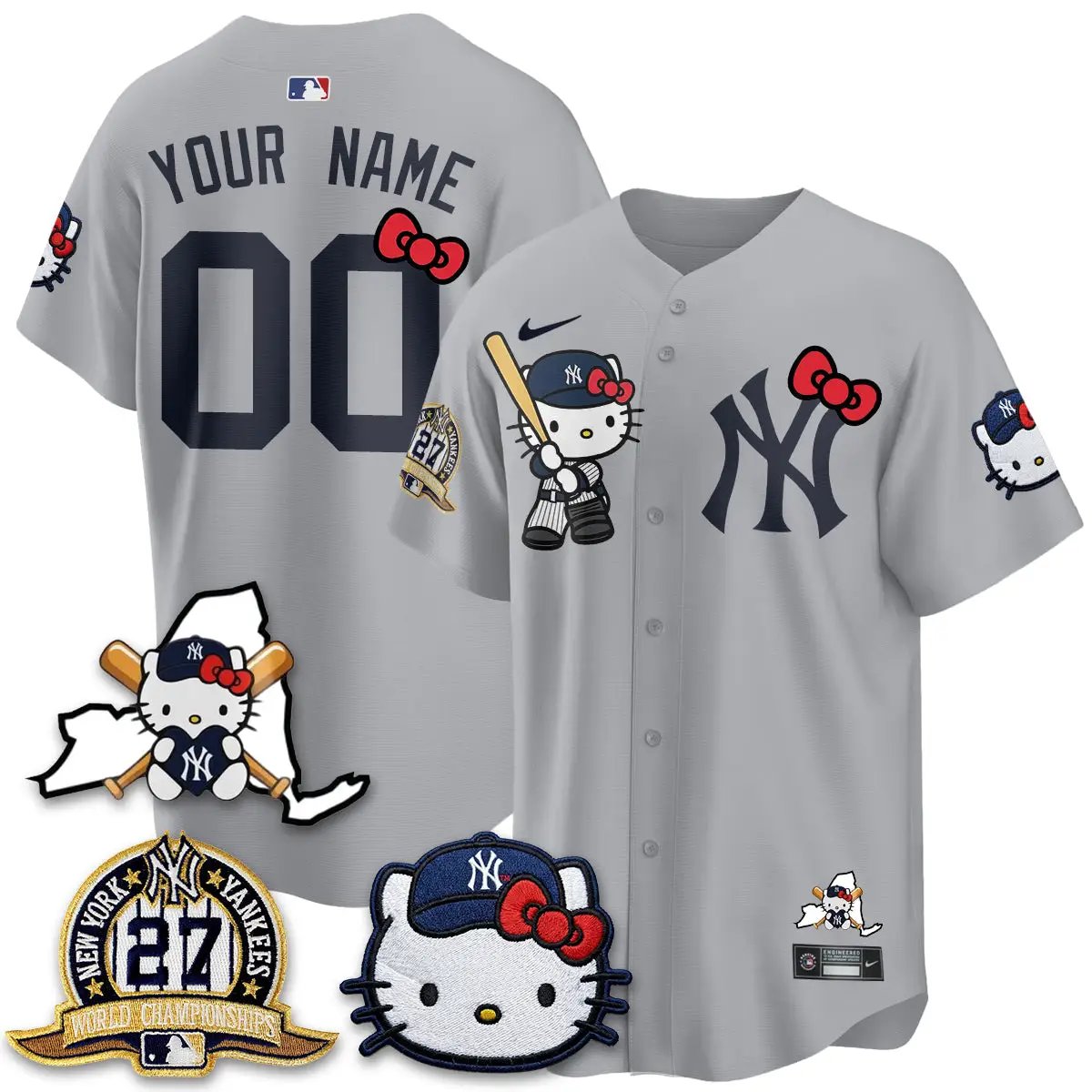 NYY Meow KT 2026 Vapor Limited Custom Jersey - All Stitched by New York Yankees