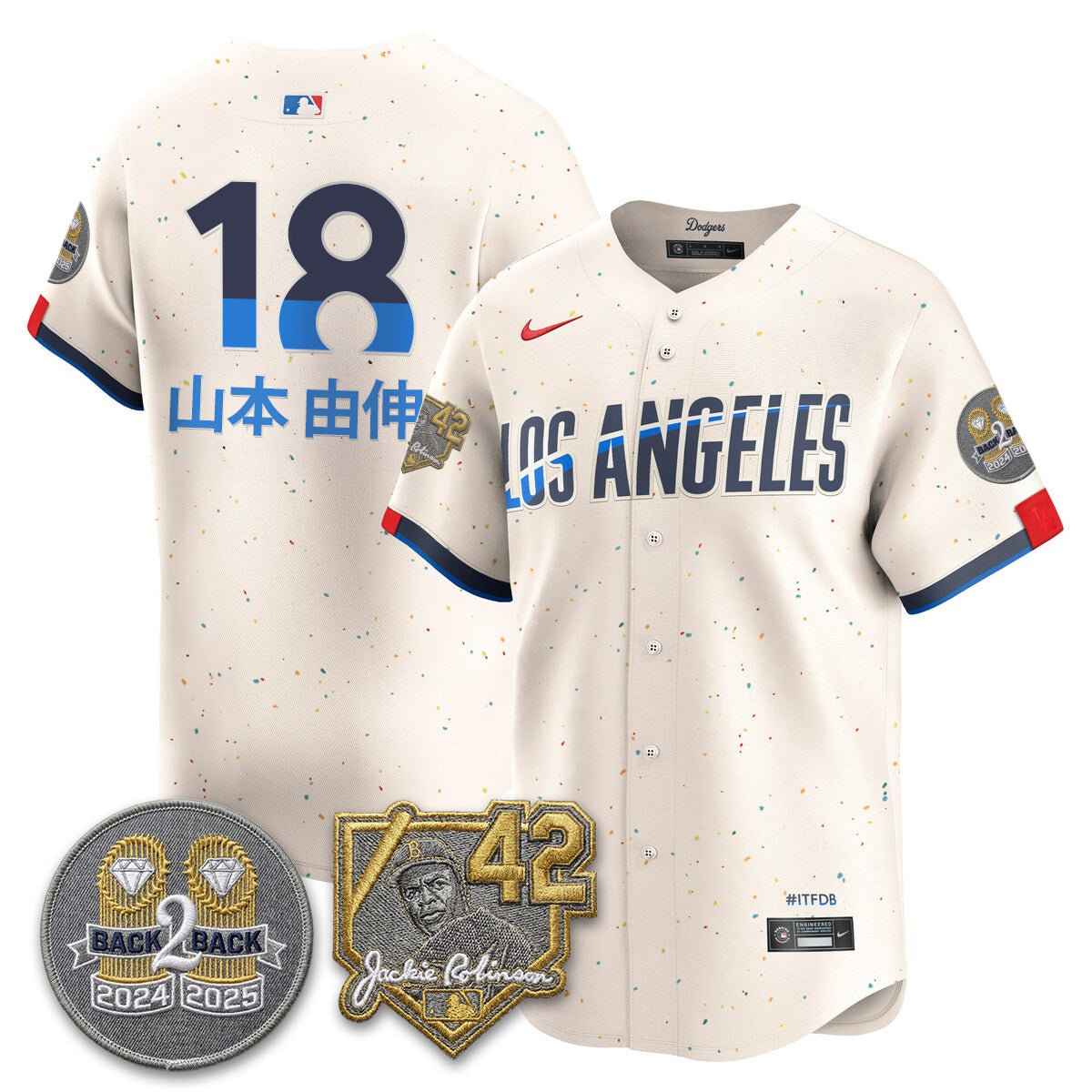 Los Angeles Dodgers - 2026 Jackie Robinson Day Vapor Limited Jersey - All Stitched by Los Angeles Dodgers
