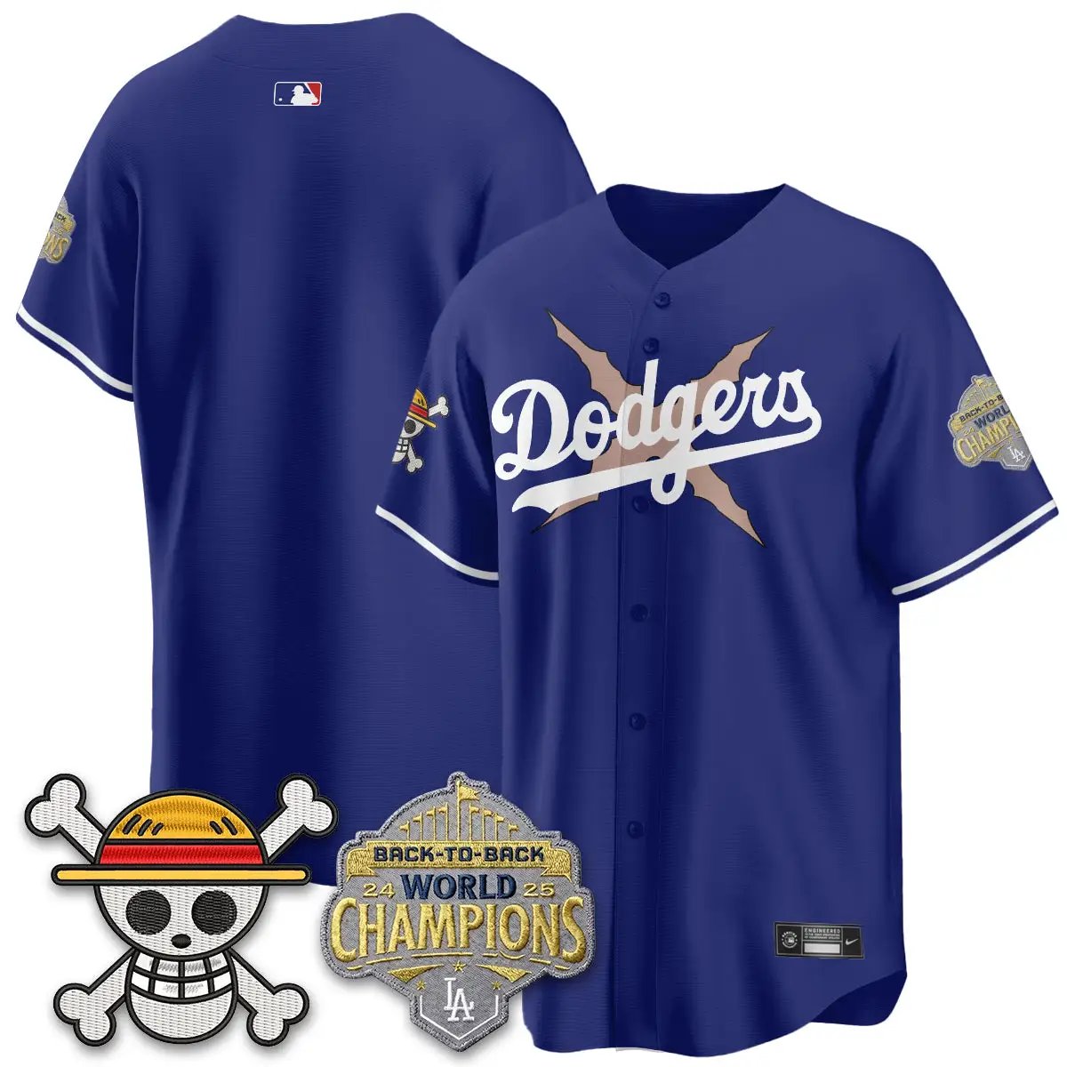 LAD x OP Vapor Jersey -All Stitched V2 by Los Angeles Dodgers