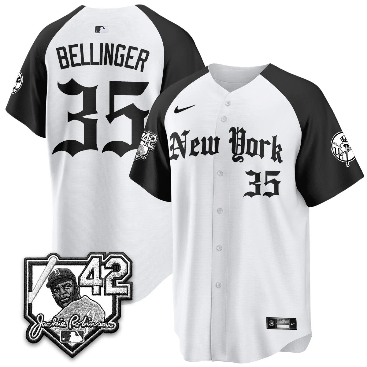 NYY 2026 Jackie Robinson Day Gothic Vapor Limited Jersey - All Stitched by New York Yankees