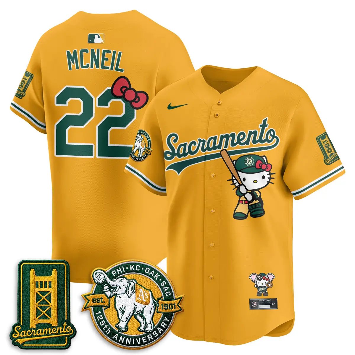 Oakland Athletics x Meow KT 2026 Vapor Limited Jersey - Stitched by Oakland Athletics