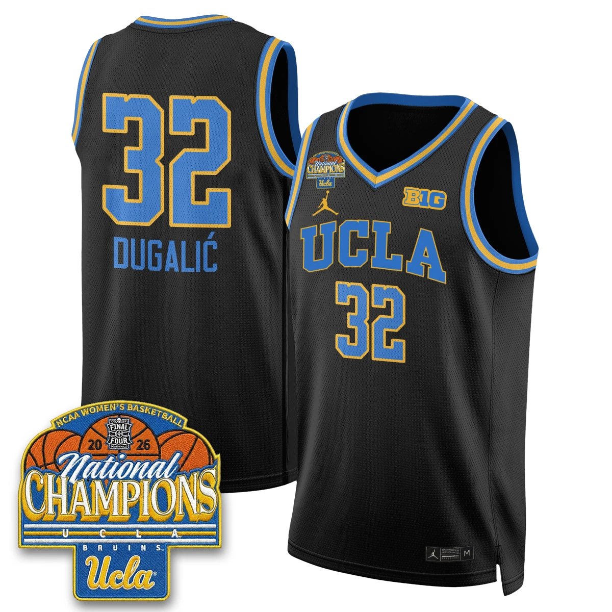 UCLA Women's Basketball National Champion 2026 Limited Jersey - All Stitched by UCLA