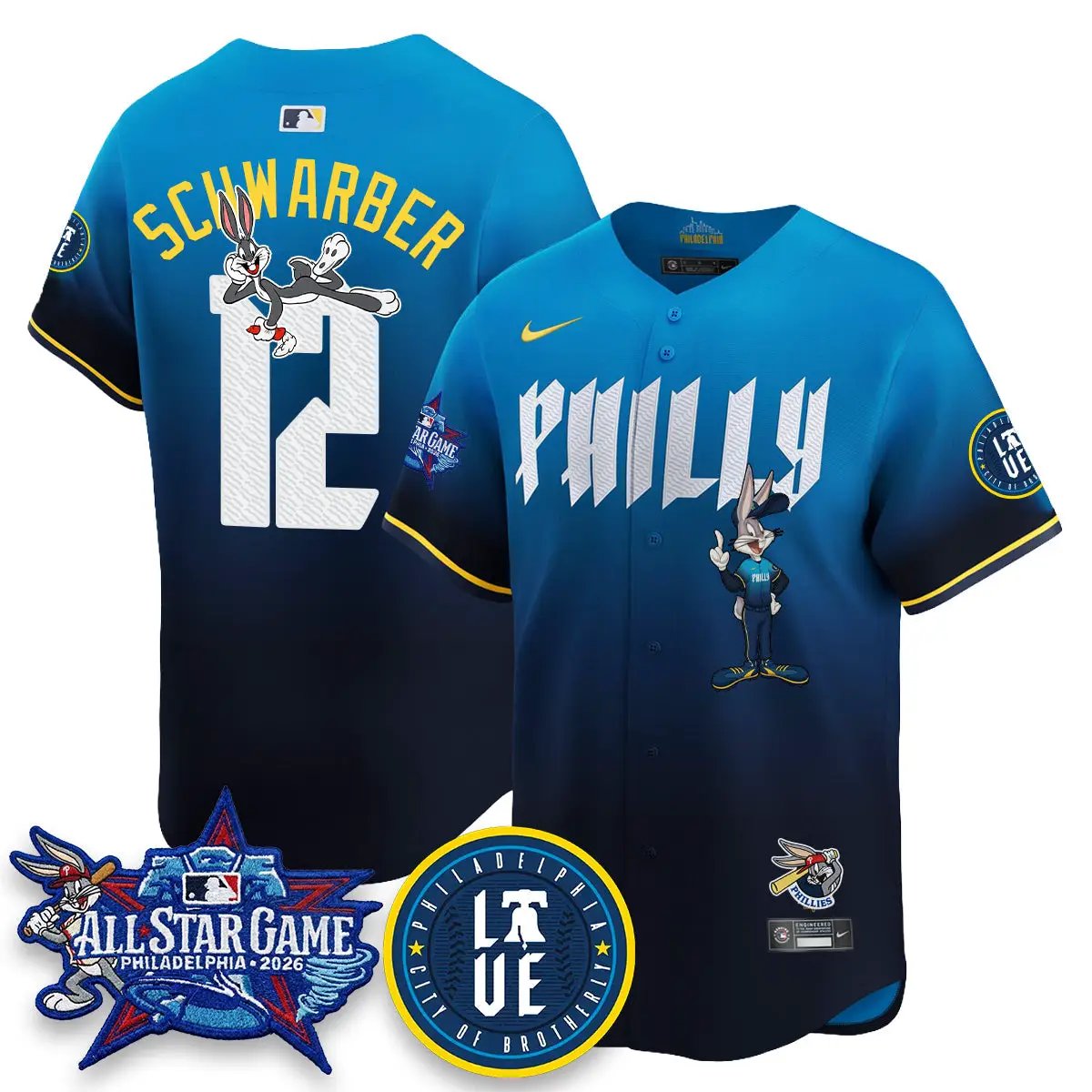 Philadelphia Phillies x Bunny Vapor Premier Limited Jersey - Stitched by Philadelphia Phillies