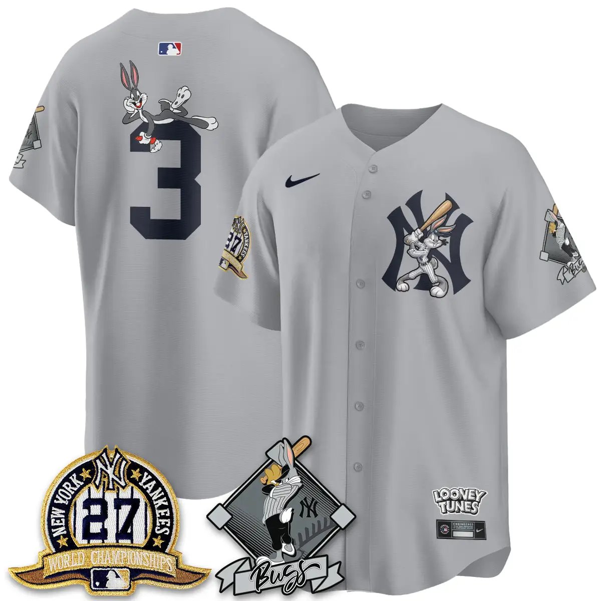 NYY Bunny Vapor Limited Jersey V2- Stitched by New York Yankees