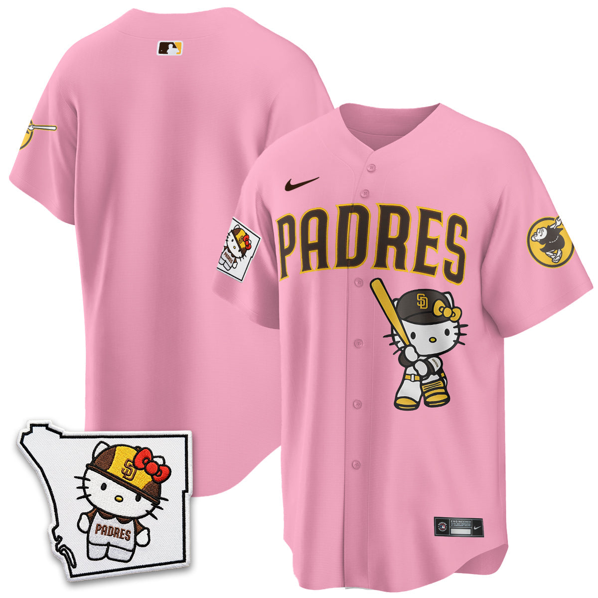 San Diego Padres x Meow KT Vapor Limited Jersey - All Stitched V2 by San Diego Padres