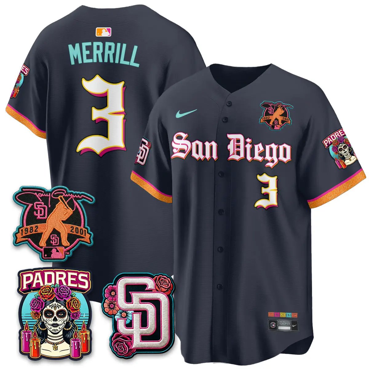 SD 2026 City Connect x Tony Gwynn Patch Vapor Premier Limited Jersey - All Stitched by San Diego Padres