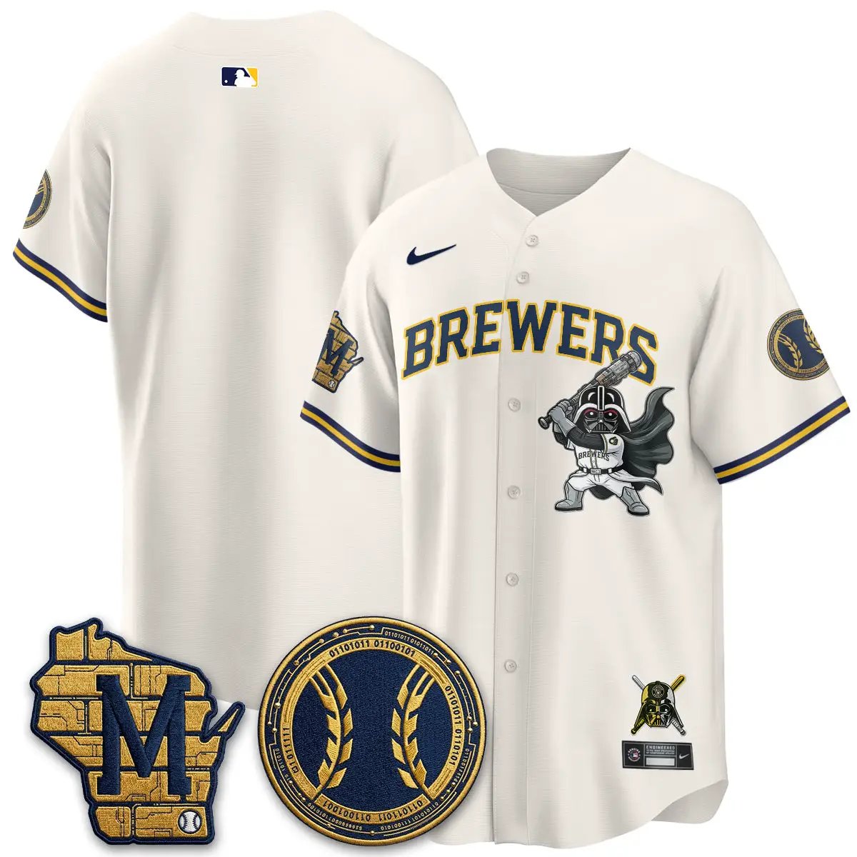 MIL x SW Limited Jersey - Stitched by Milwaukee Brewers