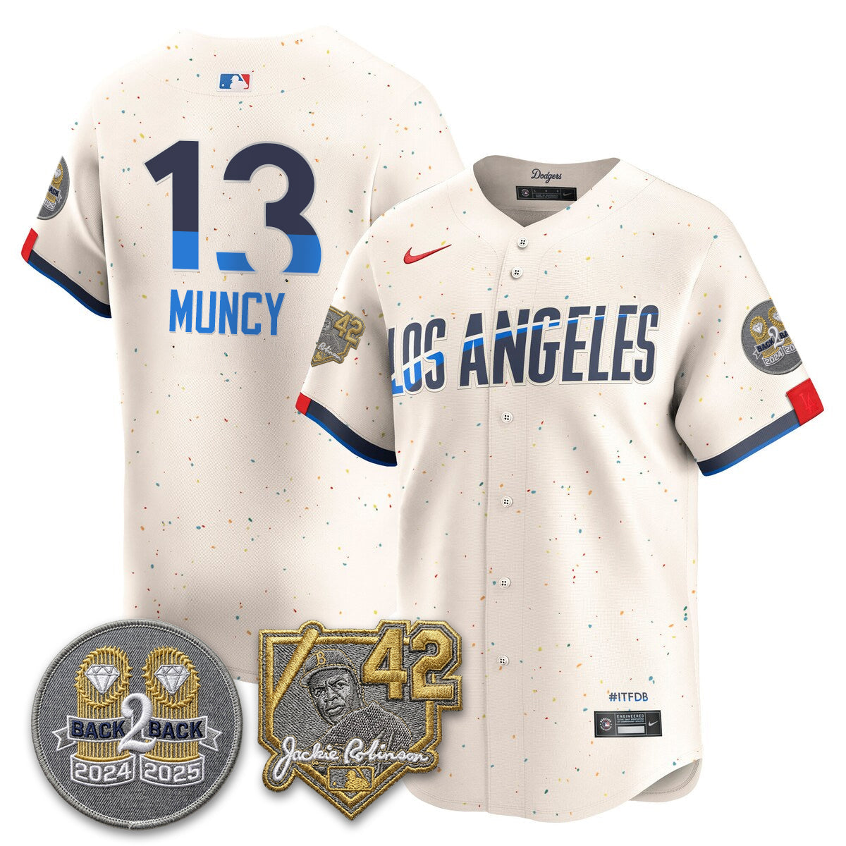Los Angeles Dodgers - 2026 Jackie Robinson Day Vapor Limited Jersey - All Stitched by Los Angeles Dodgers
