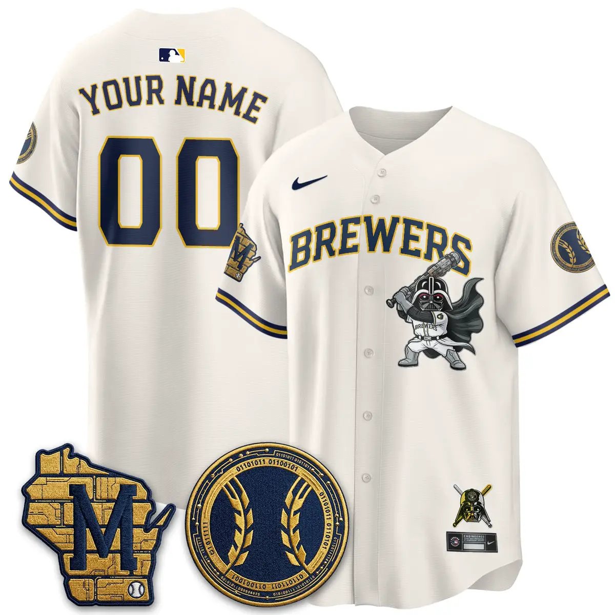 MIL x SW Limited Custom Jersey - Stitched by Milwaukee Brewers