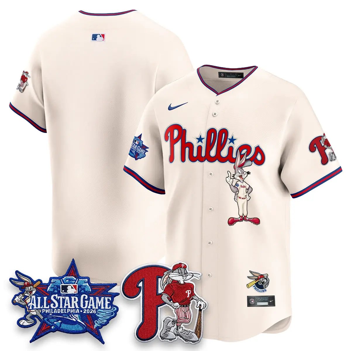Philadelphia Phillies x Bunny Vapor Premier Limited Jersey - Stitched by Philadelphia Phillies