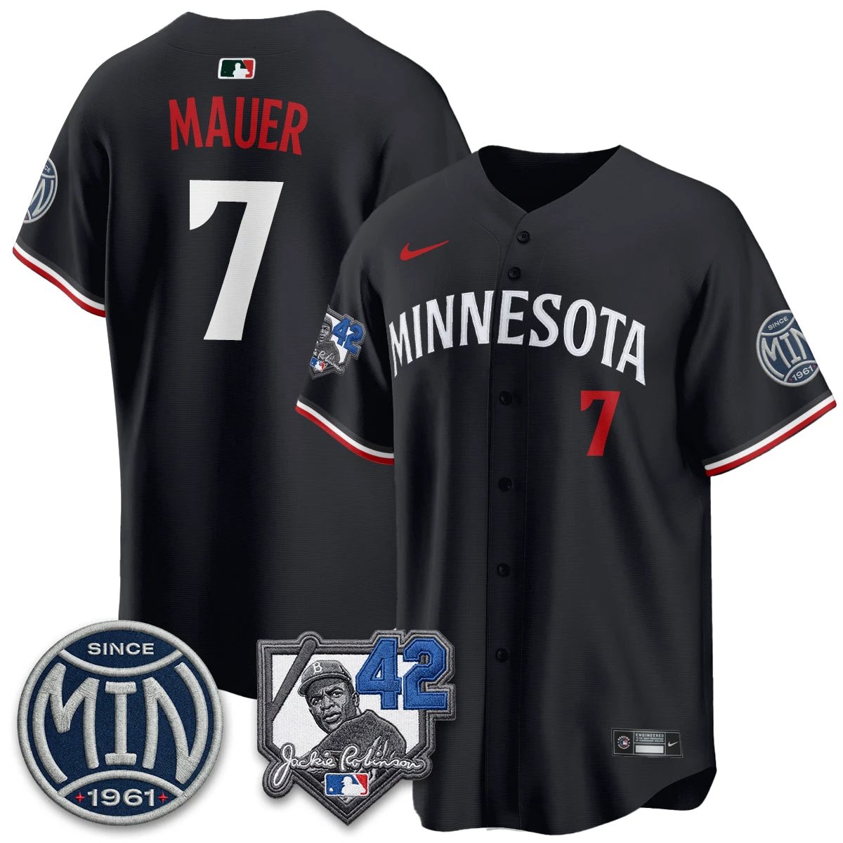 Minnesota Twins 2026 Jackie Robinson Day Vapor Limited Jersey - All Stitched by Minnesota Twins