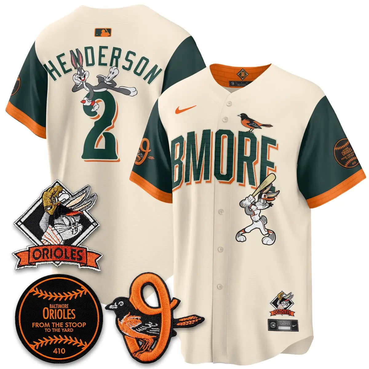 BAL x Bunny Vapor Premier Limited Jersey - Stitched by Baltimore Orioles