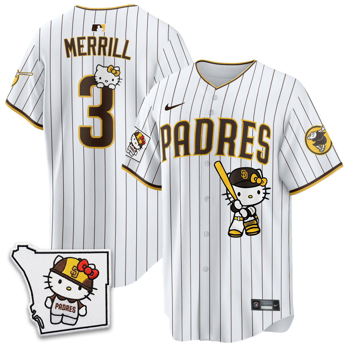 San Diego Padres x Meow KT Vapor Limited Jersey - All Stitched V2 by San Diego Padres