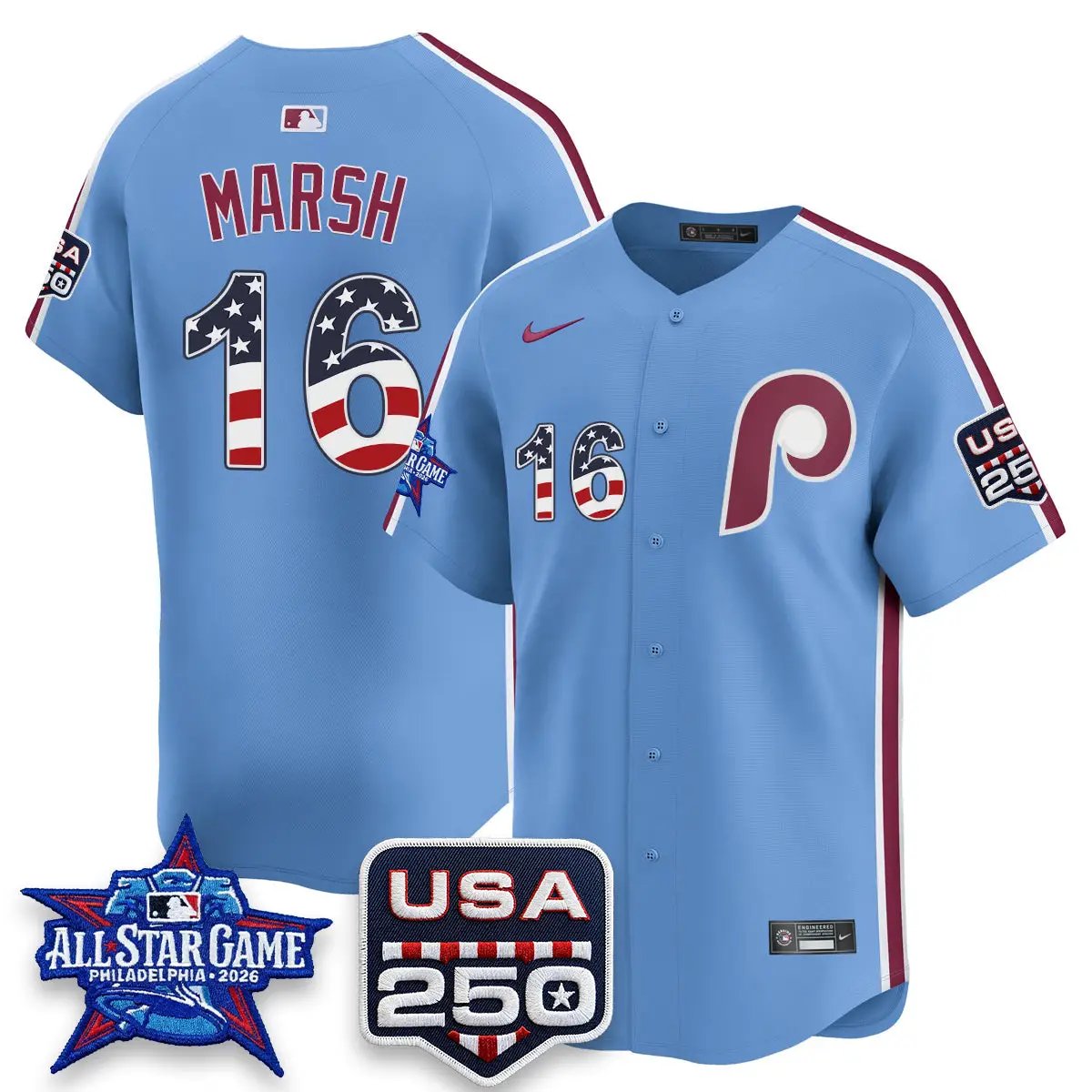 PHI 2026 All Star Edition Vapor Jersey - Stitched by Philadelphia Phillies