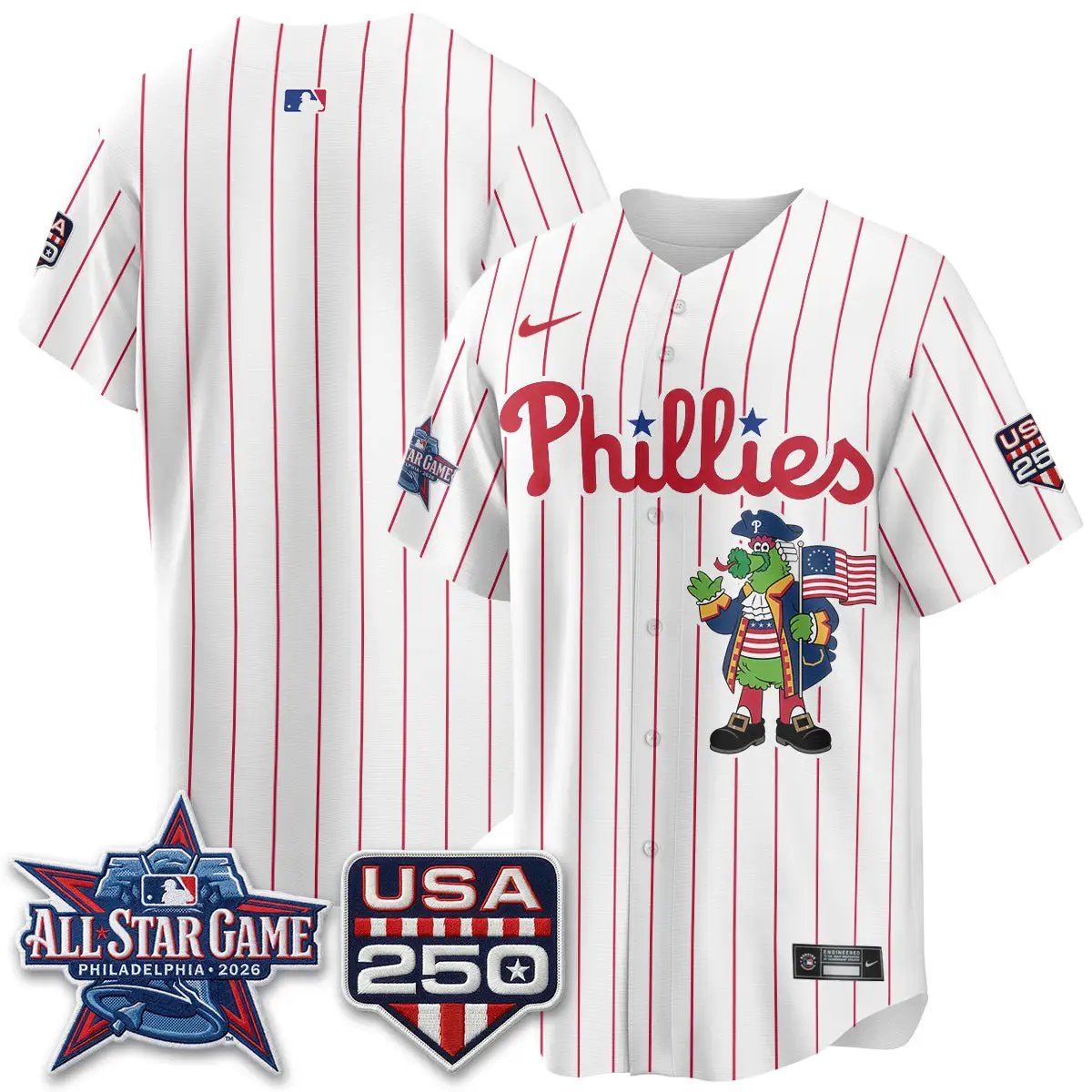PHI 2026 All Star Phanatic Edition Vapor Jersey - Stitched by Philadelphia Phillies