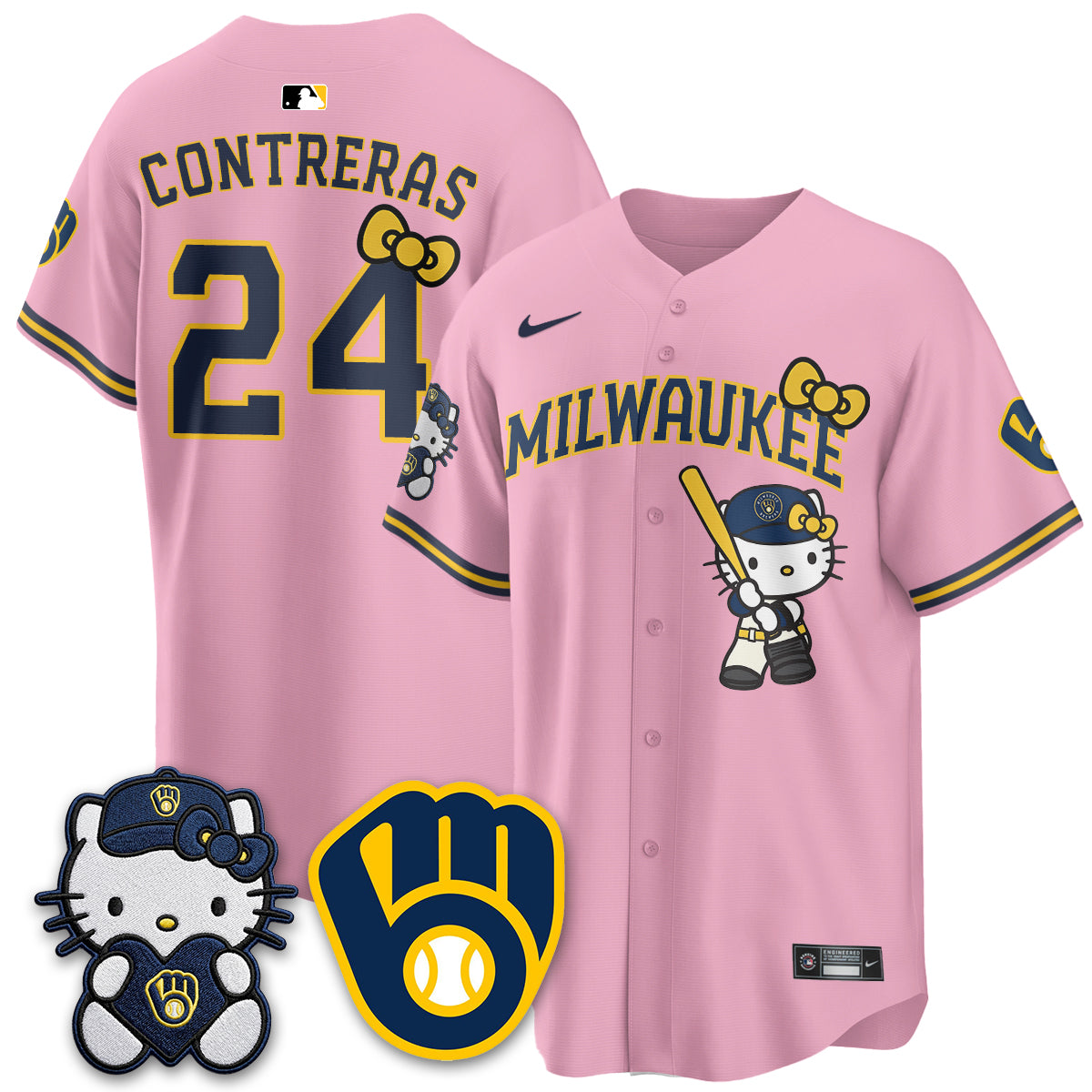 Milwaukee Brewers Meow KT Night Vapor Limited Jersey - All Stitched by Milwaukee Brewers