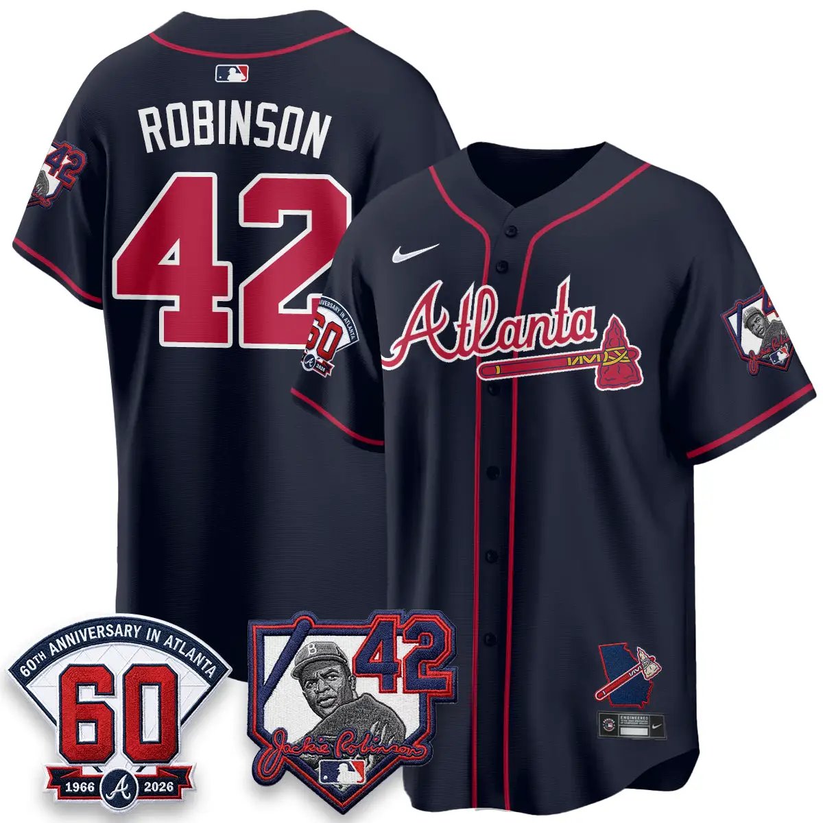 ATL 2026 Jackie Robinson Day Vapor Limited City Connect Jersey - All Stitched by Atlanta Braves