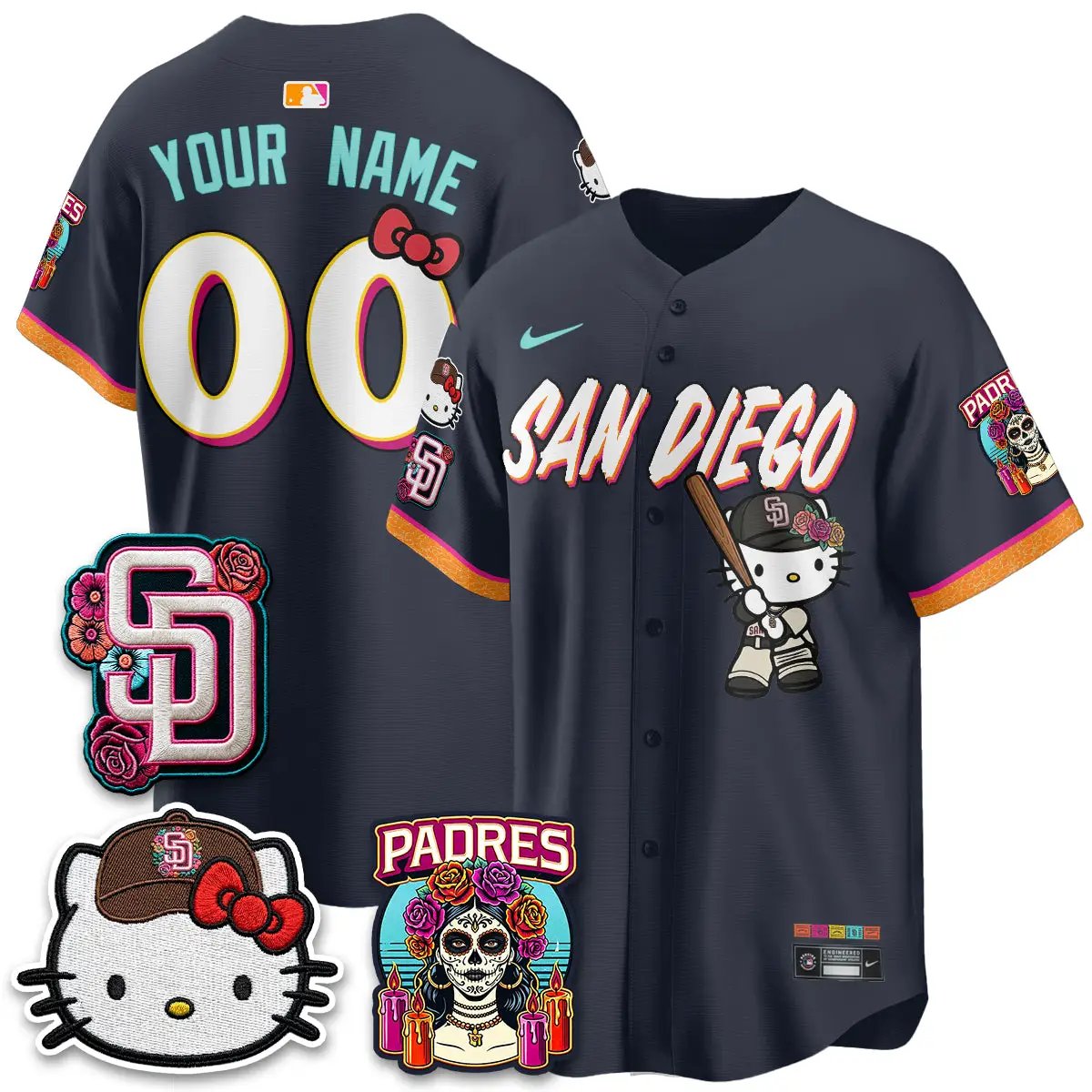 SD 2026 City Connect x Meow KT Vapor Limited Custom Jersey - All Stitched by San Diego Padres