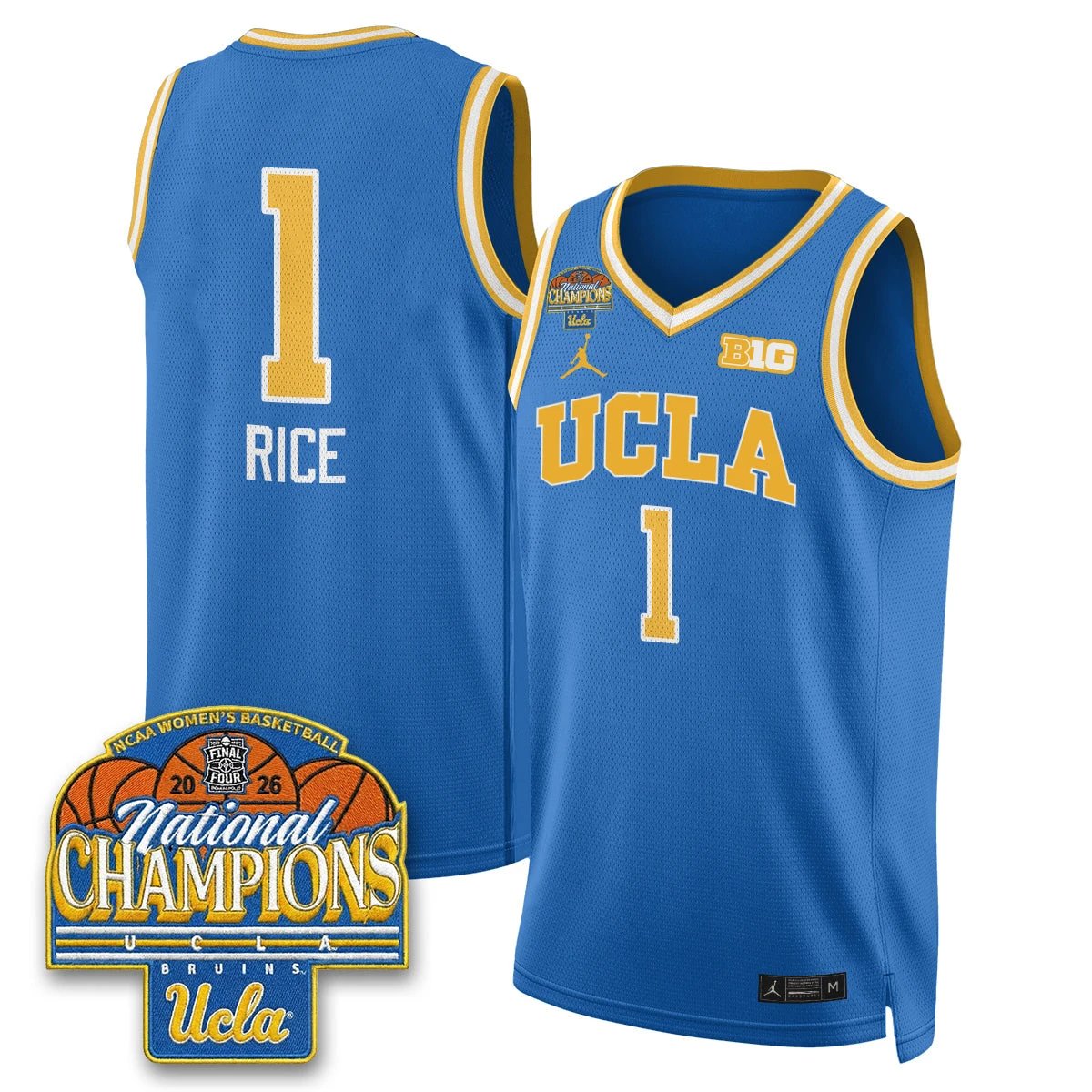 UCLA Women's Basketball National Champion 2026 Limited Jersey - All Stitched by UCLA