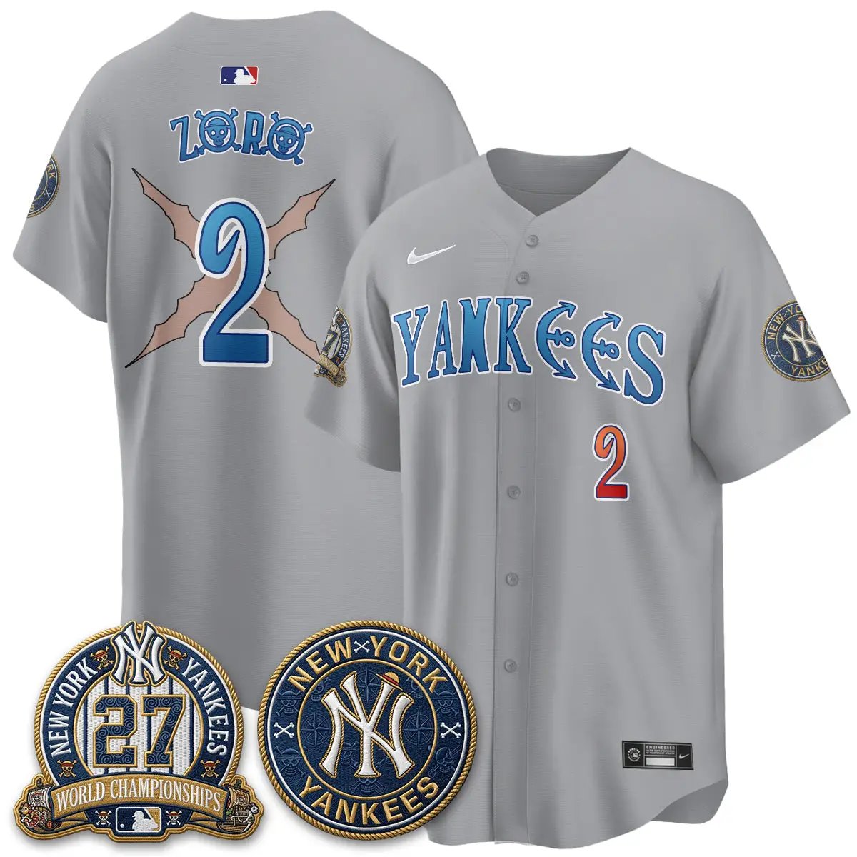 NYY x Japanese Cartoon Limited Jersey - Stitched by New York Yankees
