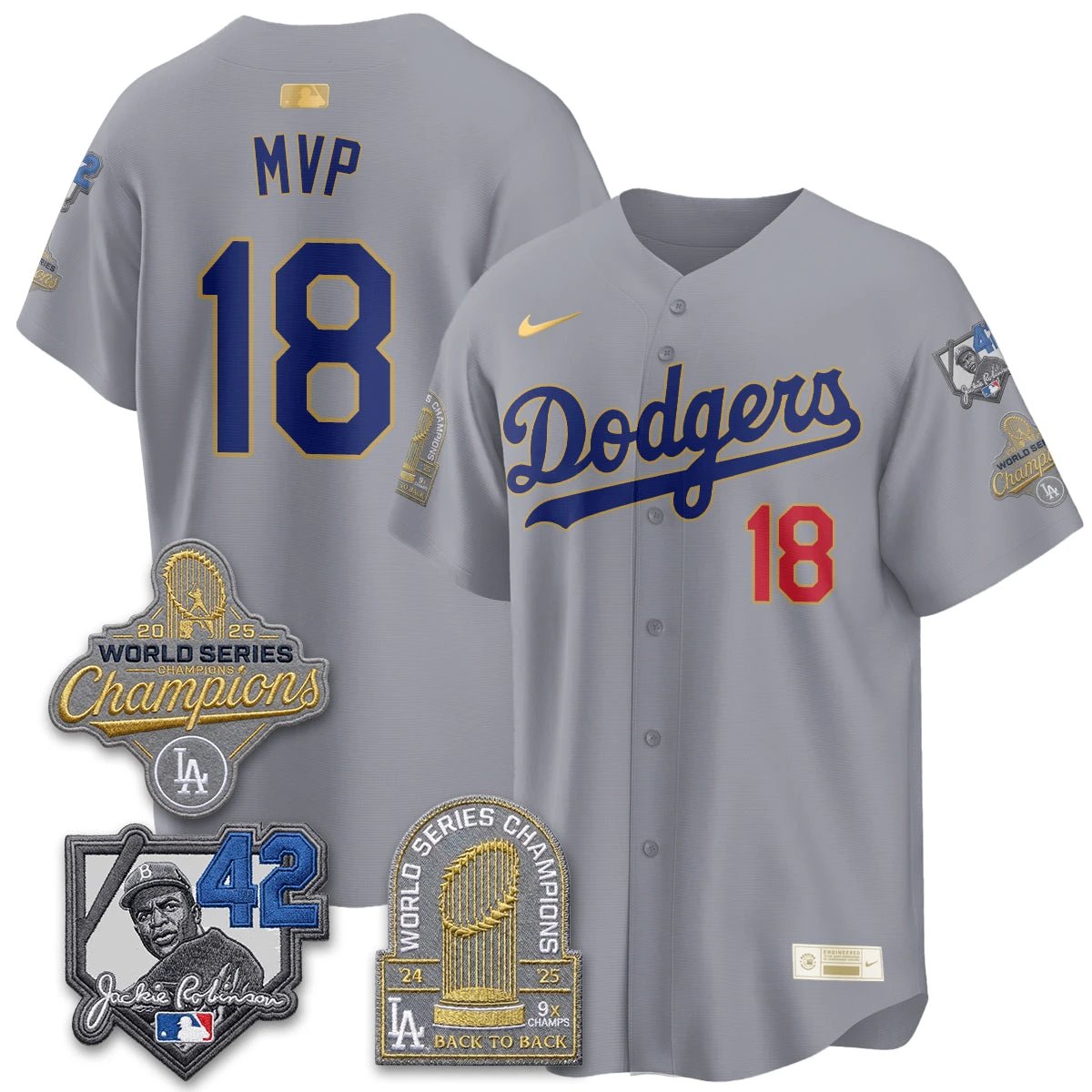 LAD 2026 Jackie Robinson New Era Vapor Limited Jersey - All Stitched by Los Angeles Dodgers