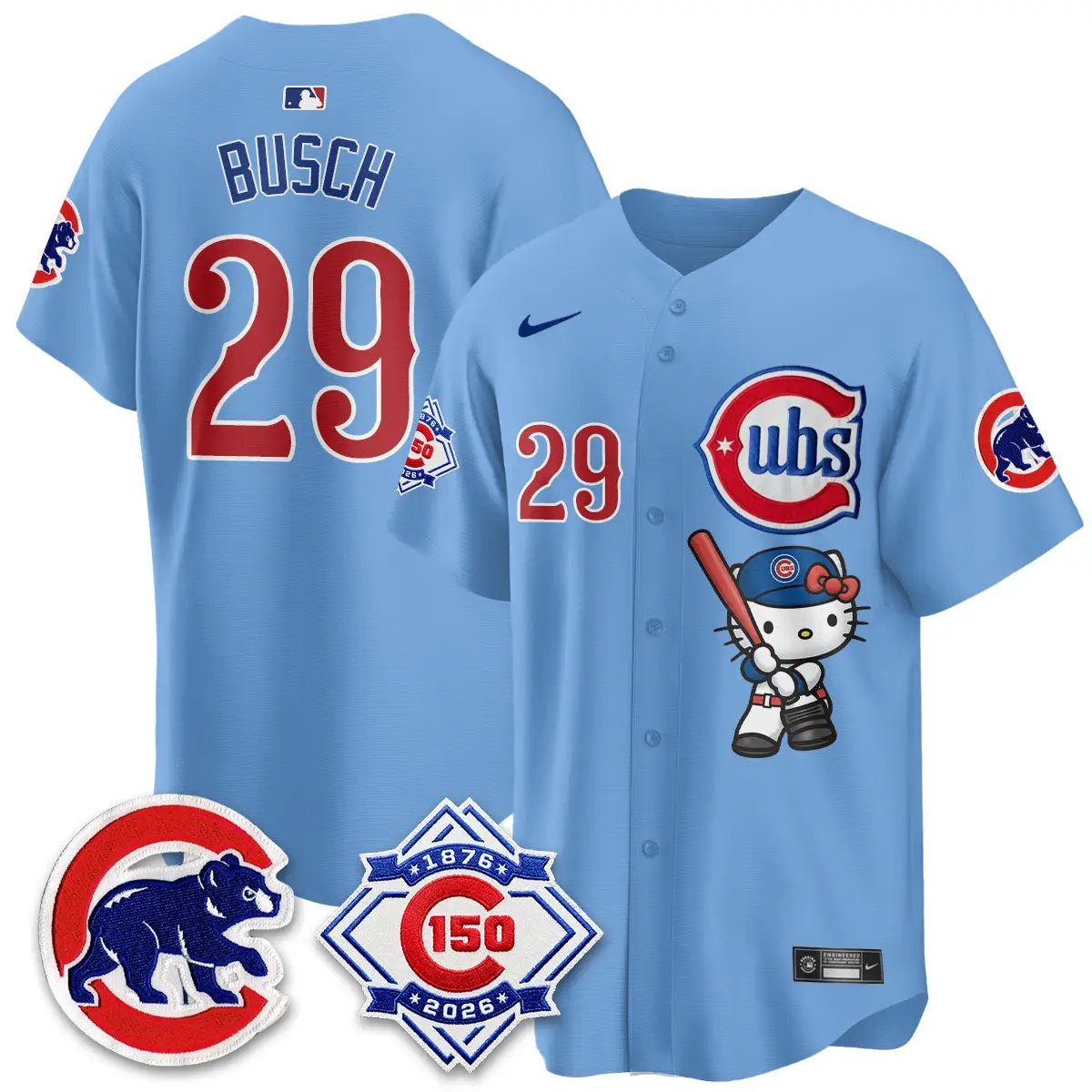 Chicago Cubs x Meow KT Vapor Premier Limited Jersey - All Stitched by Chicago Cubs