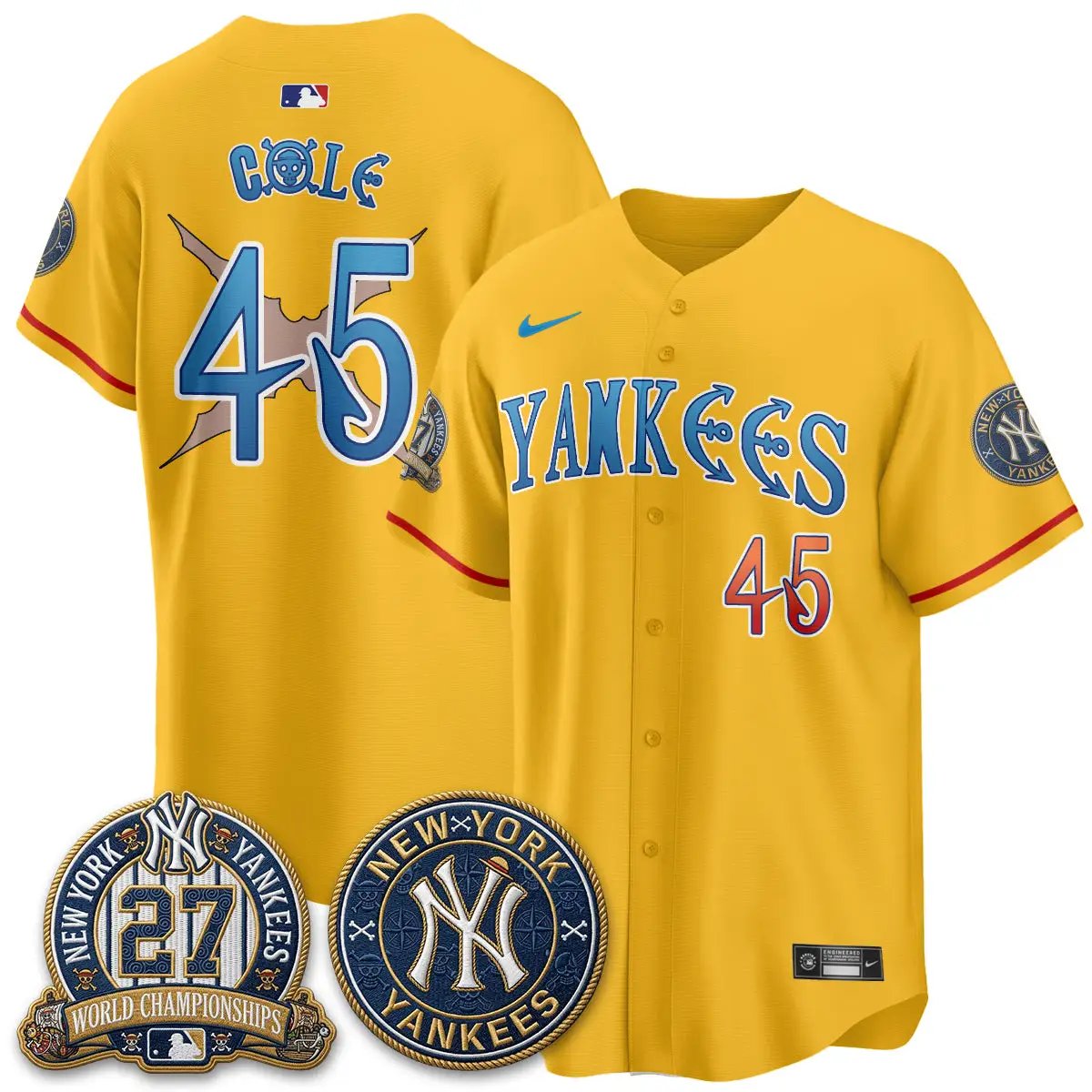 NYY x Japanese Cartoon Limited Jersey - Stitched by New York Yankees