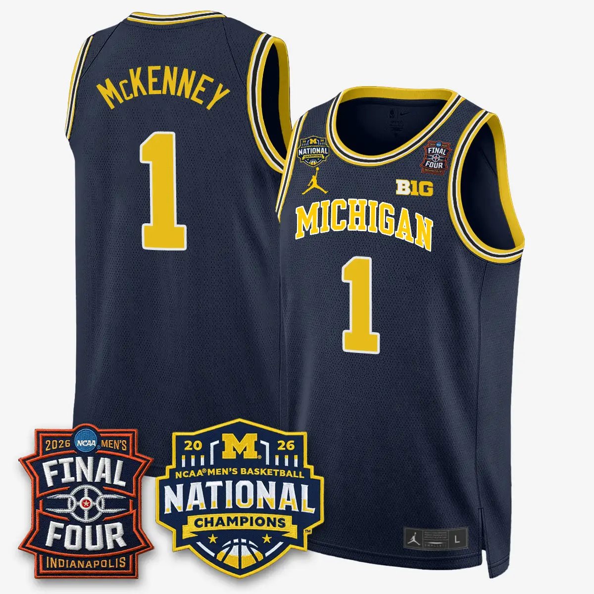 Michigan Wolverines 2026 NCAA Basketball Champions Limited Jersey - All Stitched by Michigan Wolverines