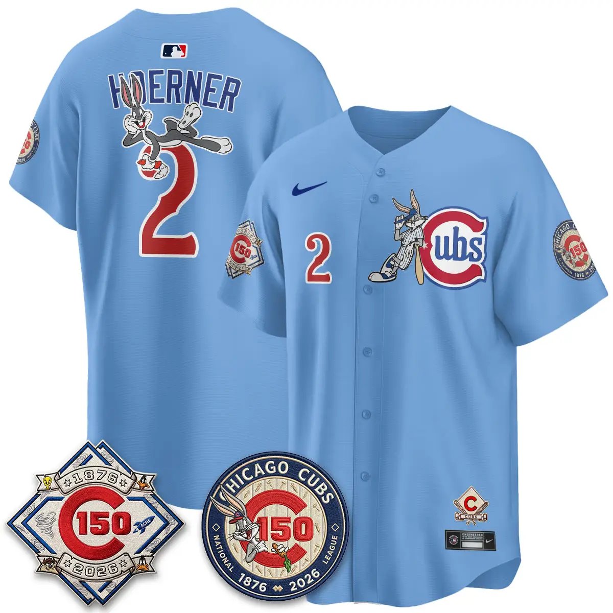 CHC x Bunny Vapor Premier Limited Jersey - Stitched by Chicago Cubs