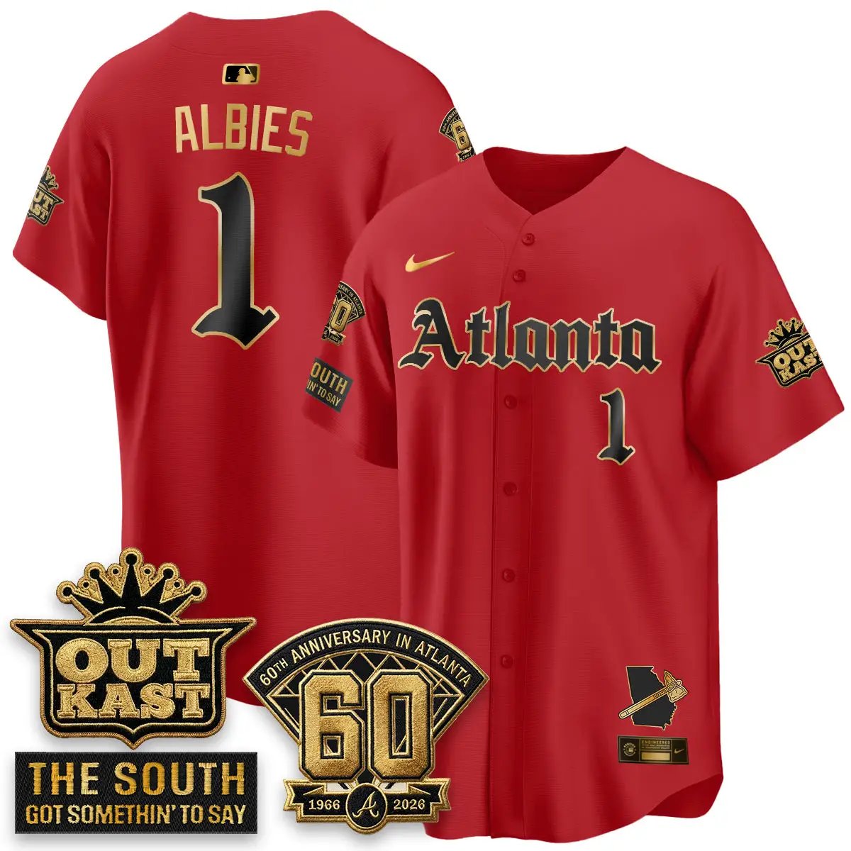 Atlanta Braves 2026 Gothic Edition Vapor Limited Jersey - All Stitched by Atlanta Braves