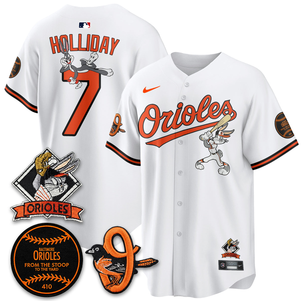 BAL x Bunny Vapor Premier Limited Jersey - Stitched by Baltimore Orioles