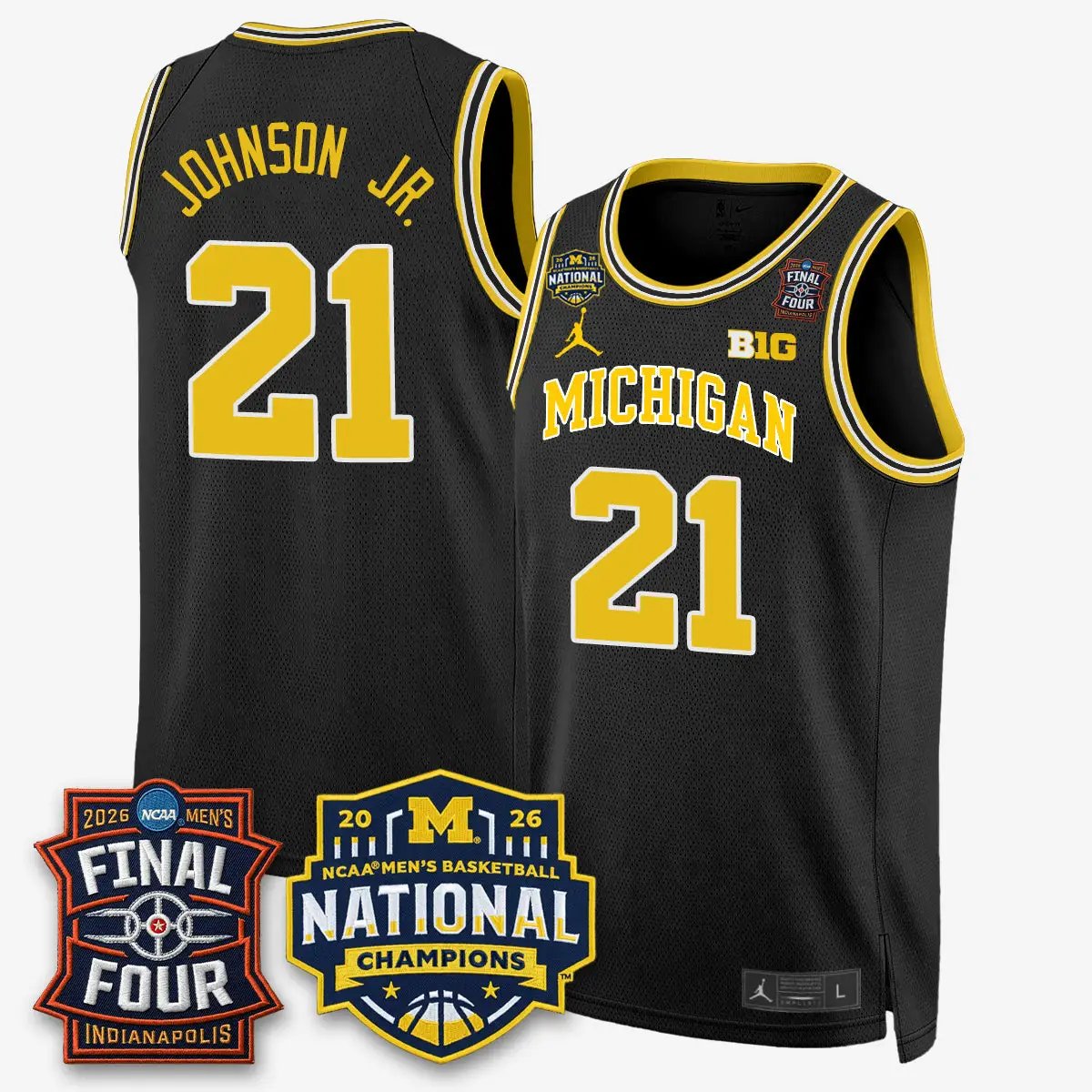 Michigan Wolverines 2026 NCAA Basketball Champions Limited Jersey - All Stitched by Michigan Wolverines