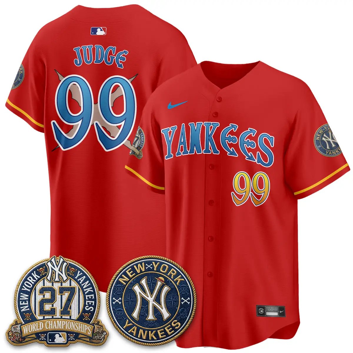 NYY x Japanese Cartoon Limited Jersey - Stitched by New York Yankees