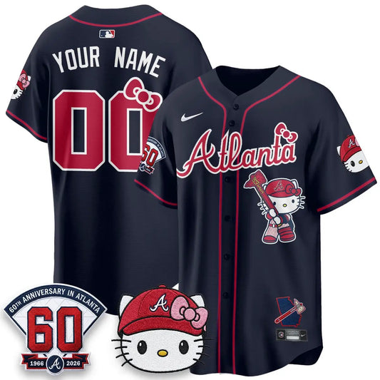 Atlanta Braves x Meow KT 2026 Vapor Limited Custom Jersey - All Stitched by Atlanta Braves