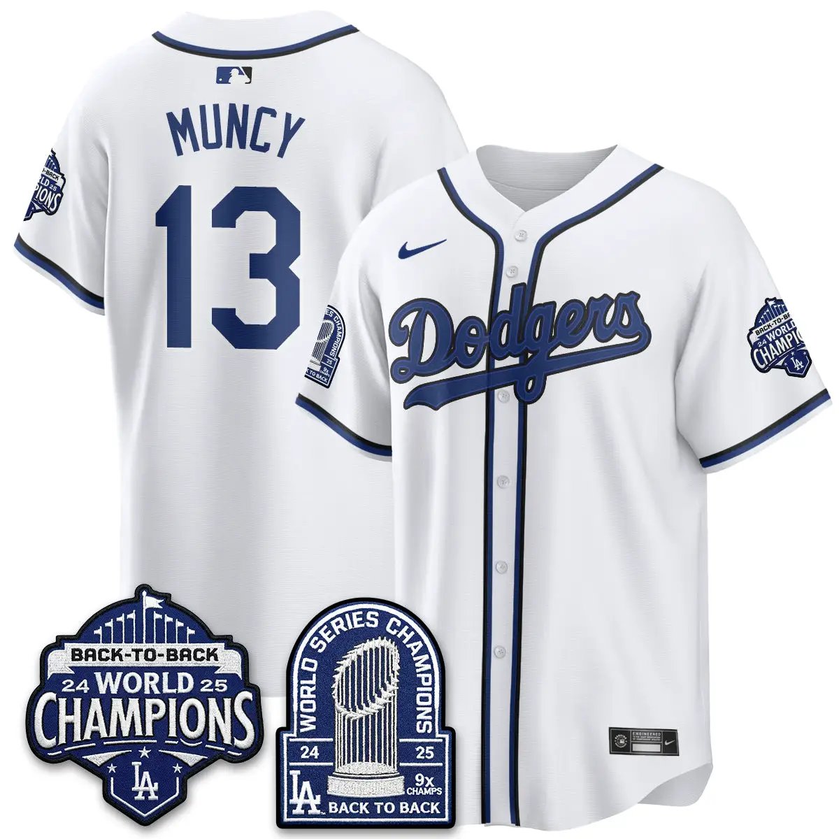 LAD 2026 Black Out Style Vapor Limited Jersey - B2B Champs - All Stitched by Los Angeles Dodgers