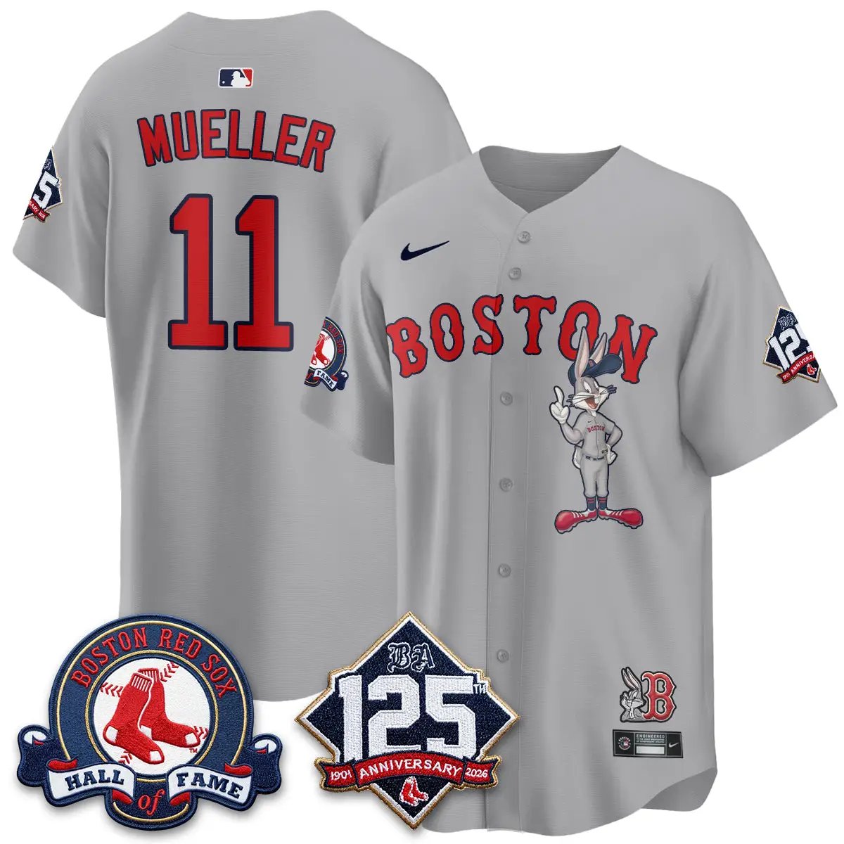 BOS x Bunny Vapor Premier Limited Jersey - Stitched by Boston Red Sox