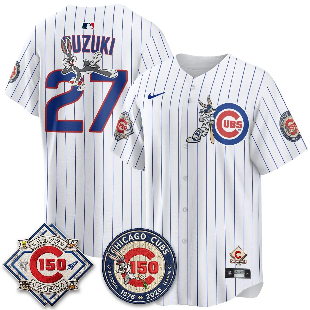 CHC x Bunny Vapor Premier Limited Jersey - Stitched by Chicago Cubs