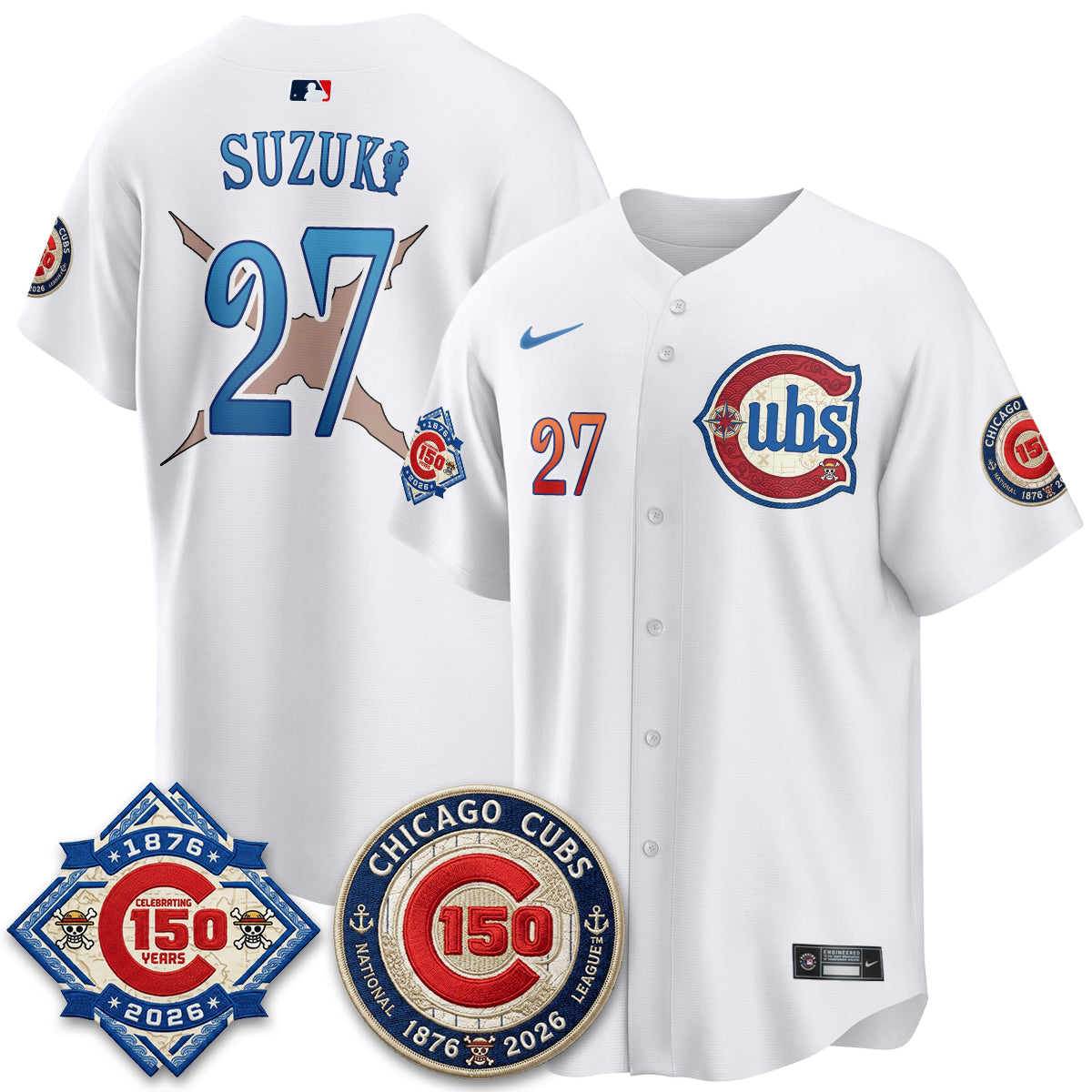 CHC x Japanese Cartoon Limited Jersey - Stitched by Chicago Cubs