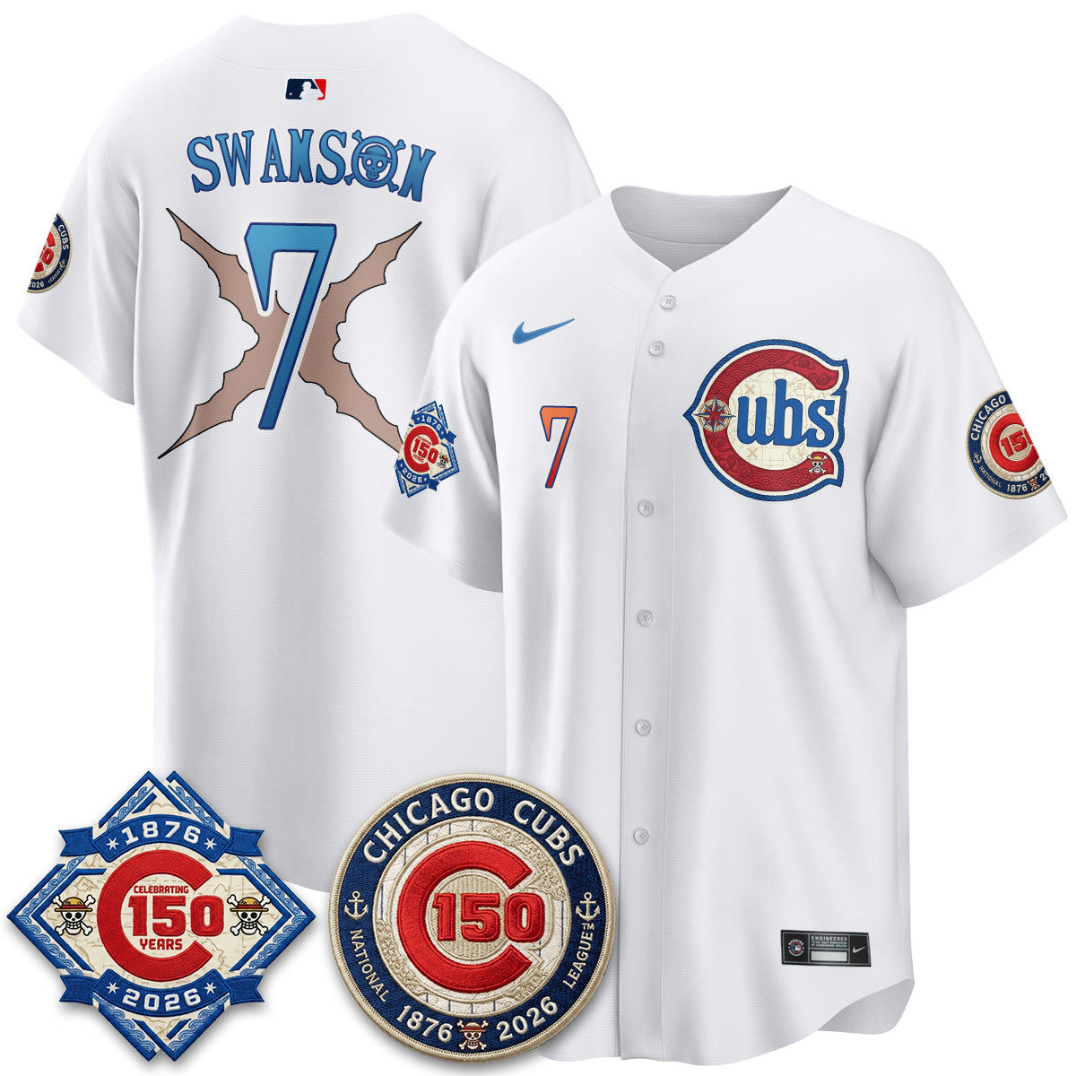 CHC x Japanese Cartoon Limited Jersey - Stitched by Chicago Cubs